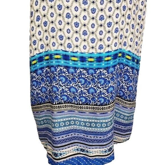 Due South Sleeveless Mixed Print Shift Dress L - Picture 4 of 7